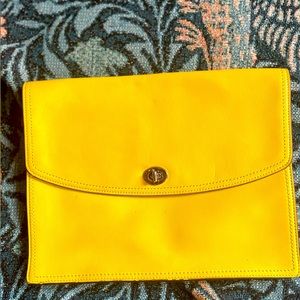 Coach Clutch- Yellow